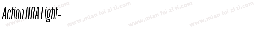 Action NBA Light字体转换